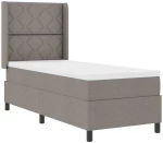 Κρεβάτι Box Spring vidaXL με Στρώμα Ταούπε 90x190 cm Υφάσματος
