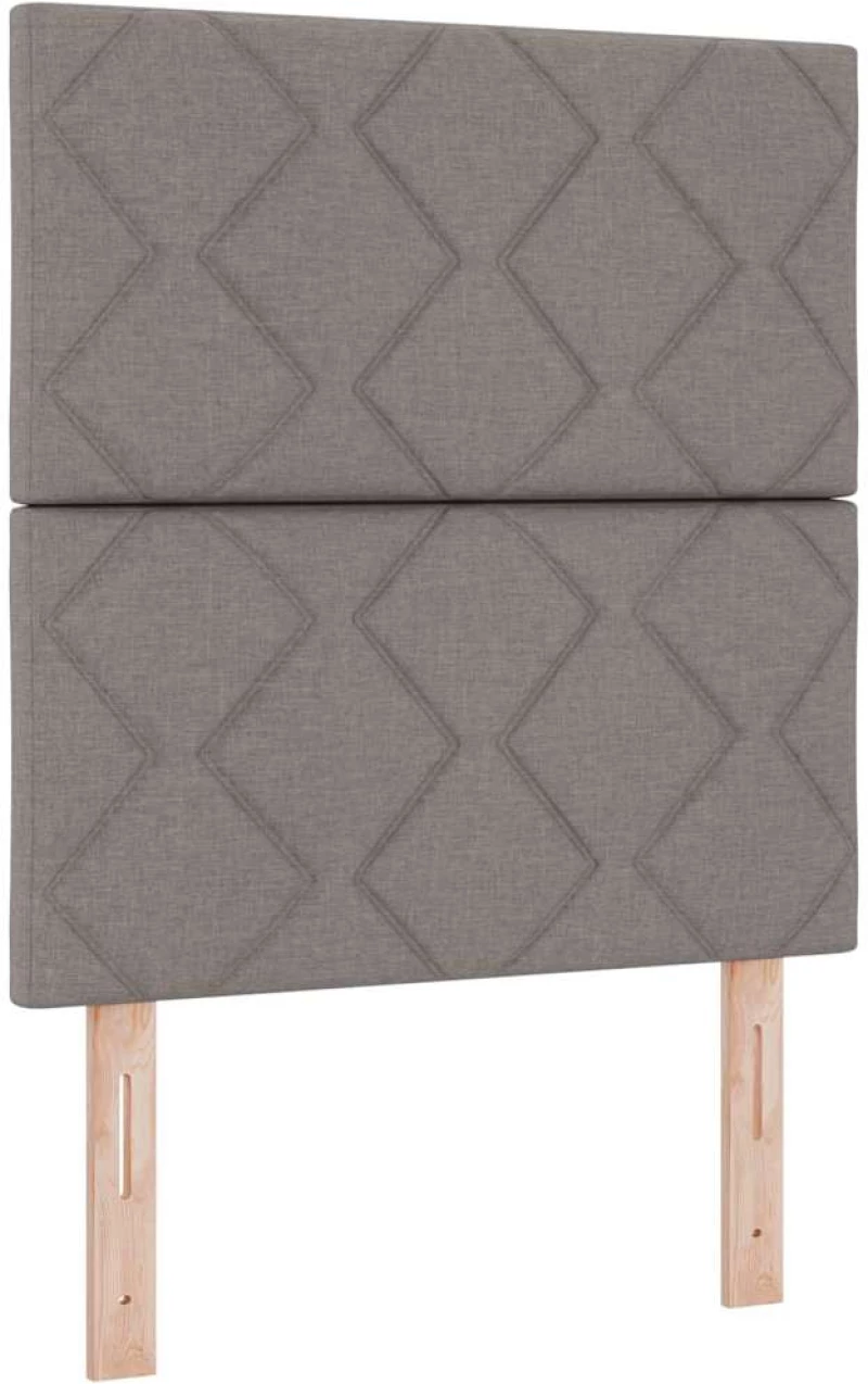 Κρεβάτι Box Spring vidaXL με Στρώμα Ταούπε 90x190 cm Υφάσματος