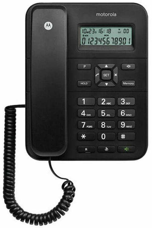 Σταθερό Τηλέφωνο Motorola Μαύρο
