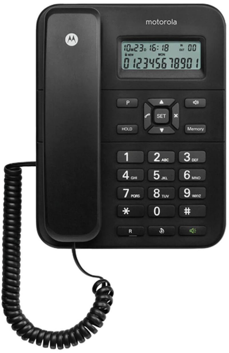 Σταθερό Τηλέφωνο Motorola Μαύρο
