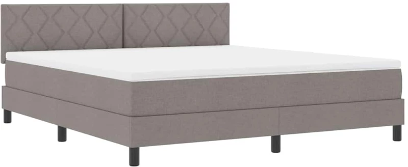 vidaXL Κρεβάτι Box Spring με Στρώμα Ταμπά 180x200 εκ. Υφασμάτινο
