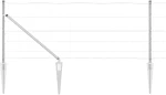 vidaXL Κάγκελο Αγρού 0.8x50 μ Γαλβανισμένος Χάλυβας