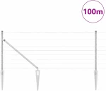 vidaXL Περίφραξη 0.8x100 μ Γαλβανισμένο Ατσάλι
