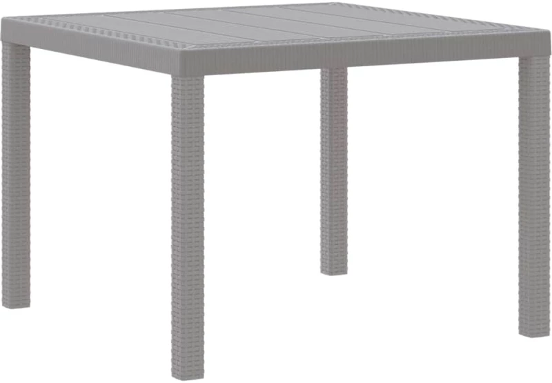 vidaXL Σετ τραπεζαρίας κήπου 3 pcs Ανοιχτό γκρι 100 x 100 x 73 εκ