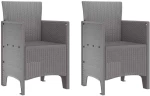 vidaXL Σετ τραπεζαρίας κήπου 3 pcs Ανοιχτό γκρι 100 x 100 x 73 εκ
