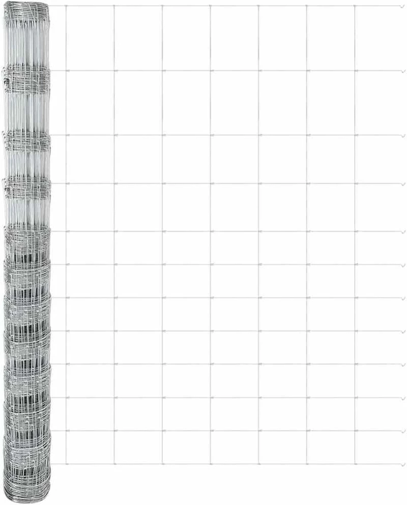 vidaXL Φράχτης ραμμένος, 1.4x25μ, γαλβανισμένος χάλυβας