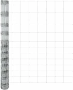 vidaXL Φράχτης ραμμένος, 1.4x25μ, γαλβανισμένος χάλυβας