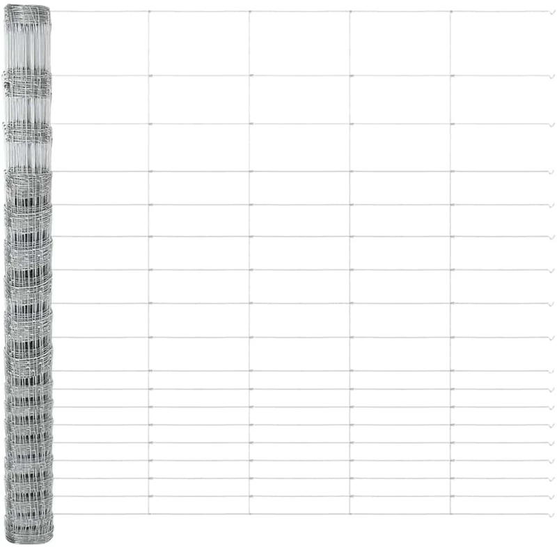 vidaXL Πλέγμα Περιφράξεων 1.5x50μ Γαλβανισμένος Χάλυβας