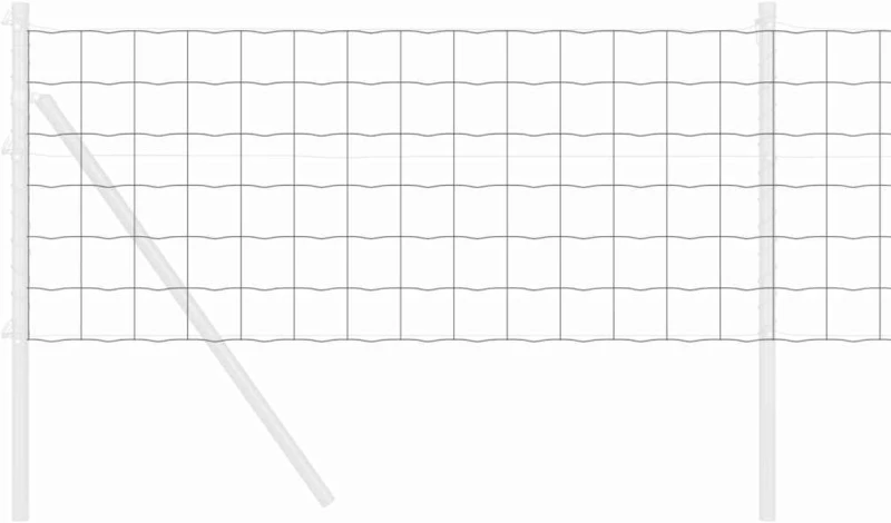 vidaXL Ευρωπαϊκός Φράχτης Γκρι 0,4x50 μ Χάλυβα