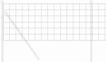 vidaXL Ευρωπαϊκός Φράχτης Γκρι 0,4x50 μ Χάλυβα