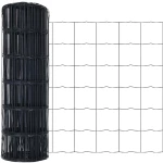 vidaXL Ευρωπαϊκός Φράχτης Γκρι 0,4x50 μ Χάλυβα