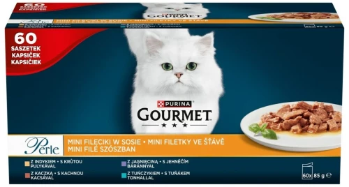 Γατοτροφή Purina Gourmet Perle Mini 60 x 85 g