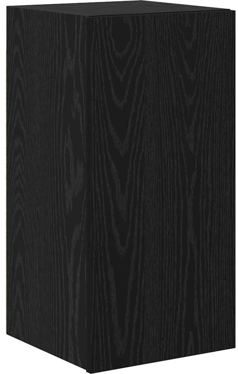 vidaXL Σετ Ράφι Τηλεόρασης με ράφι 4 pcs Μαύρη Δρυς 80 x 30 x 30.5 εκ
