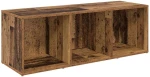 vidaXL Σετ επίπλου τηλεόρασης 2 pcs Παλιό Ξύλο 37 x 35 x 107 εκ
