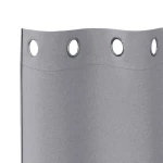 vidaXL Κουρτίνες 2 pcs Ανοιχτό γκρι 260 x 140 εκ. Πολυεστέρας