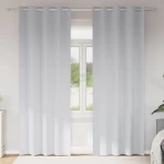 vidaXL Κουρτίνες 2 pcs Ανοιχτό Γκρι 260 x 140 εκ. Πολυεστέρας