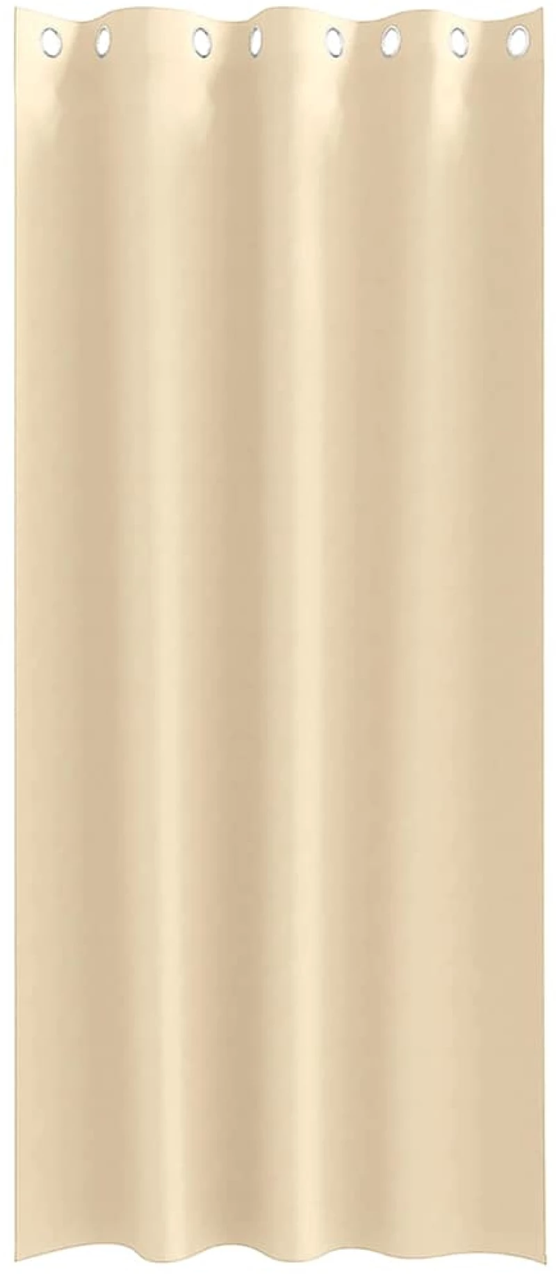 vidaXL Κουρτίνες με κουρτίνες 2 pcs Κρεμ 260 x 140 εκ. Πολυεστέρας