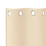 vidaXL Κουρτίνες με κουρτίνες 2 pcs Κρεμ 260 x 140 εκ. Πολυεστέρας