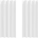 vidaXL Κουρτίνες 2 pcs Καθαρό Λευκό 260 x 140 εκ. Πολυεστέρας
