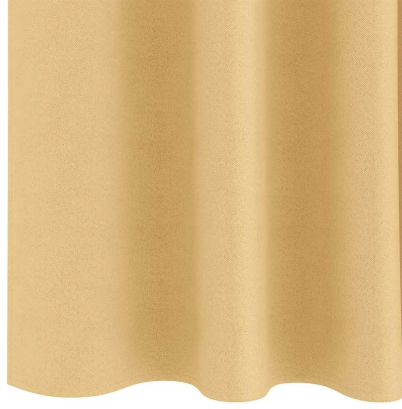 vidaXL Κουρτίνες με κουρτίνες 2 pcs Μπεζ 140 x 140 cm Πολυεστέρας