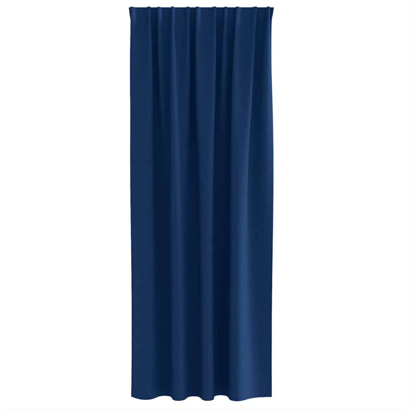 vidaXL Κουρτίνες 2 pcs Σκούρο Μπλε 260 x 140 εκ. Πολυεστέρας