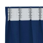 vidaXL Κουρτίνες 2 pcs Σκούρο Μπλε 260 x 140 εκ. Πολυεστέρας