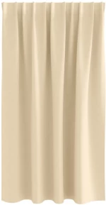 vidaXL Κουρτίνες με κουρτίνες 2 pcs Κρεμ 140 x 140 cm Πολυεστέρας