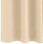 vidaXL Κουρτίνες με κουρτίνες 2 pcs Κρεμ 140 x 140 cm Πολυεστέρας