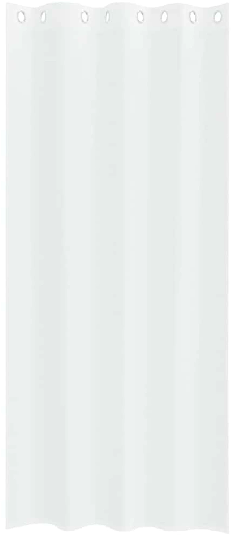vidaXL Κουρτίνες με κουρτίνες 2 pcs Λευκό 140 x 245 εκ. Πολυεστέρας