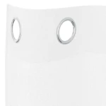 vidaXL Κουρτίνες με κουρτίνες 2 pcs Λευκό 140 x 245 εκ. Πολυεστέρας