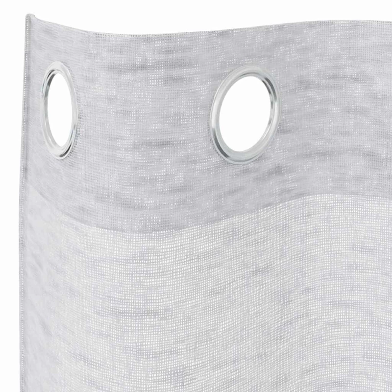 vidaXL Κουρτίνες 2 pcs Ανοιχτό γκρι 140 x 260 εκ. Πολυεστέρας