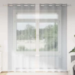vidaXL Κουρτίνες 2 pcs Σκούρο γκρι 140 x 245 εκ. Πολυεστέρας