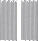 vidaXL Κουρτίνες 2 pcs Σκούρο γκρι 140 x 245 εκ. Πολυεστέρας