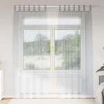 vidaXL Κουρτίνες 2 pcs Σκούρο γκρι 140 x 225 cm Πολυεστέρας