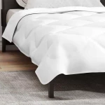 vidaXL Κουβέρτες & Κουβέρτες Λευκό 155 x 200 εκ. Μικροΐνες