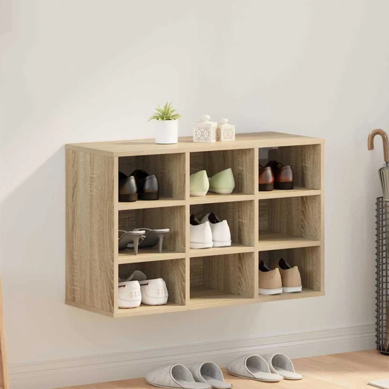 vidaXL Ντουλάπα Παπουτσιών Sonoma Δρυς 103x30x51 εκ Επεξεργασμένο ξύλο