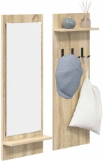 vidaXL Τοίχου Κρεμάστρα Sonoma Oak 70 x 10 x 90 εκ. Επεξεργασμένο ξύλο