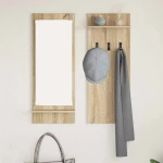 vidaXL Τοίχου Κρεμάστρα Sonoma Oak 70 x 10 x 90 εκ. Επεξεργασμένο ξύλο