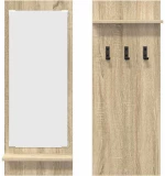vidaXL Τοίχου Κρεμάστρα Sonoma Oak 70 x 10 x 90 εκ. Επεξεργασμένο ξύλο