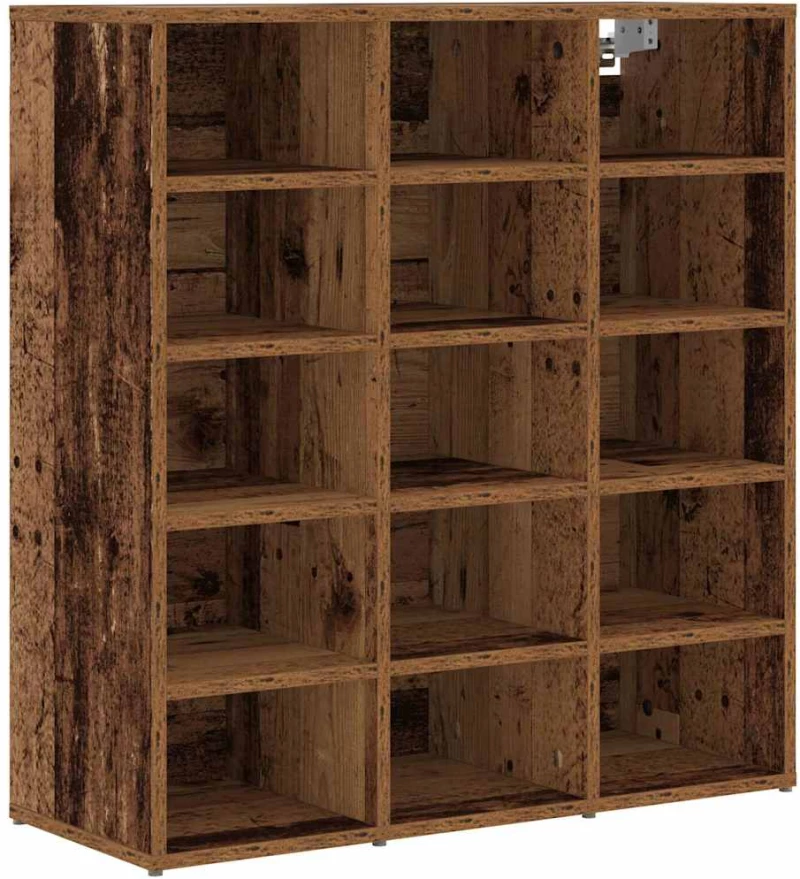 vidaXL Ντουλάπα Παπουτσιών Παλαιό ξύλο 103x30x51 εκ Επεξεργασμένο ξύλο
