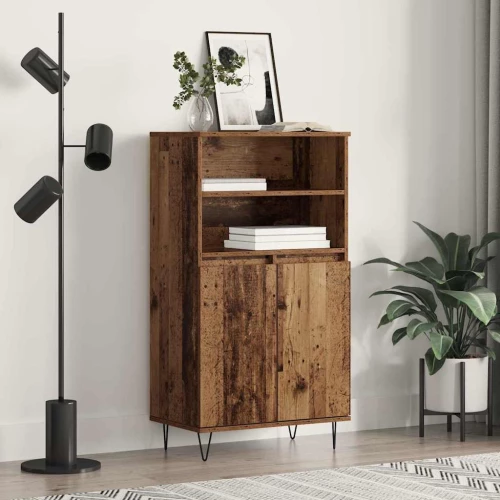 vidaXL Highboard με ράφι Καφέ 60 x 36 x 110 εκ. Επεξεργασμένο ξύλο