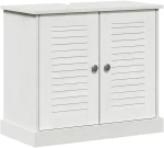 vidaXL Σετ Επίπλων Μπάνιου 3 pcs Λευκό αντικέ 37 x 34 x 110 εκ