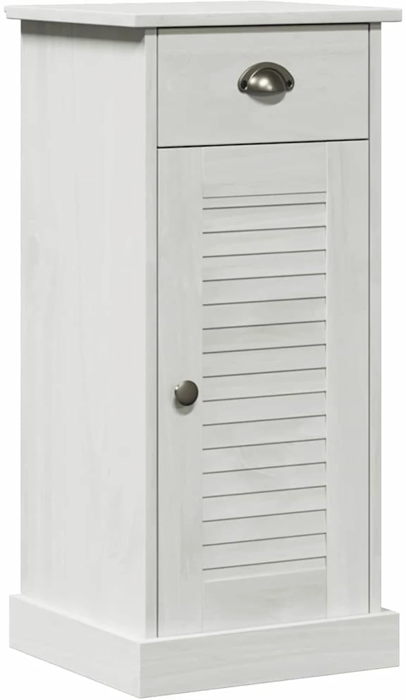 vidaXL Σετ Επίπλων Μπάνιου 3 pcs Λευκό αντικέ 37 x 34 x 110 εκ