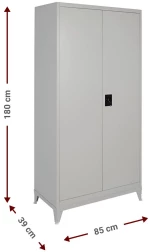 Μεταλλική ντουλάπα Damian 2D Shelf