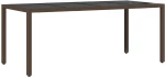 vidaXL Σέτ φαγητού για κήπο 7 pcs Καφέ 190 x 90 x 75 cm