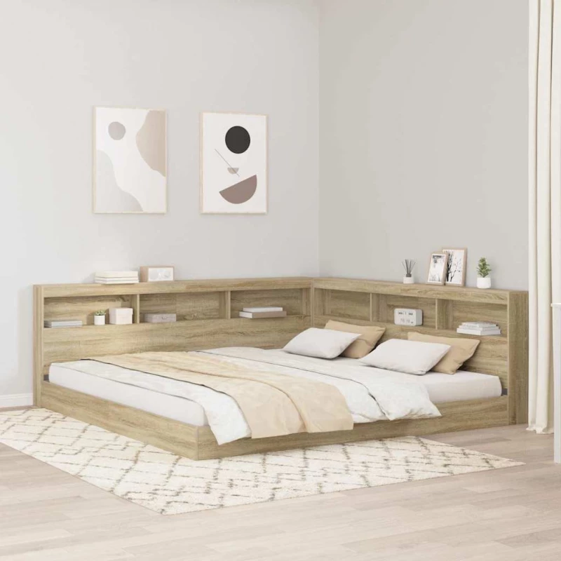 vidaXL Κεφαλάρι Αποθήκης με ράφι Sonoma Δρυς 180 cm Επεξεργασμένο ξύλο