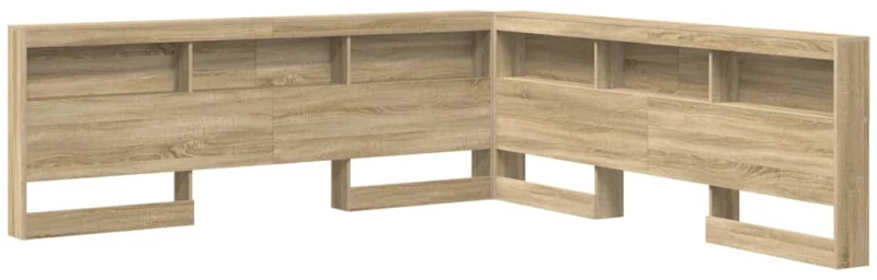 vidaXL Κεφαλάρι Αποθήκης με ράφι Sonoma Δρυς 180 cm Επεξεργασμένο ξύλο