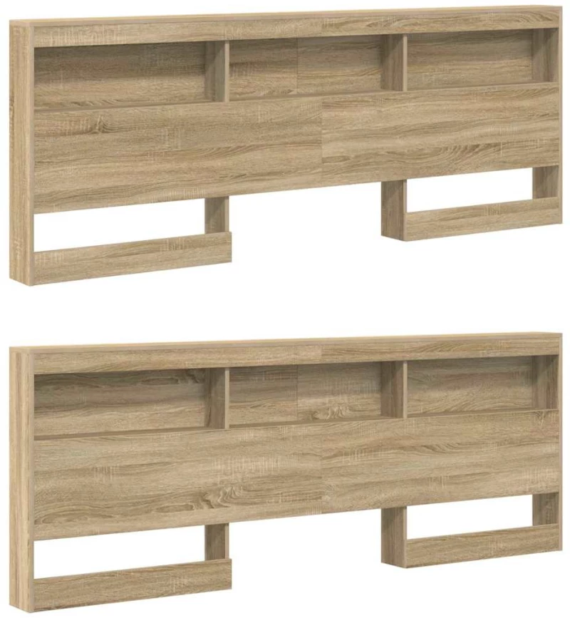 vidaXL Κεφαλάρι Αποθήκης με ράφι Sonoma Δρυς 180 cm Επεξεργασμένο ξύλο