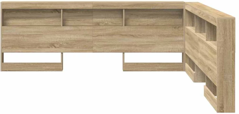 vidaXL Κεφαλάρι Αποθήκης με ράφι Sonoma Δρυς 180 cm Επεξεργασμένο ξύλο
