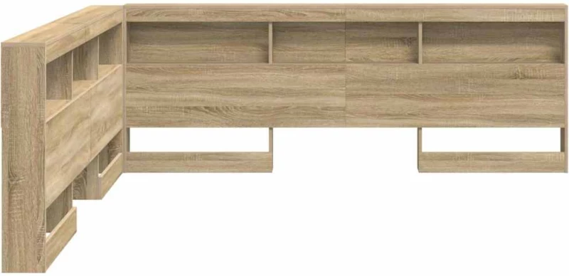 vidaXL Κεφαλάρι Αποθήκης με ράφι Sonoma Δρυς 180 cm Επεξεργασμένο ξύλο